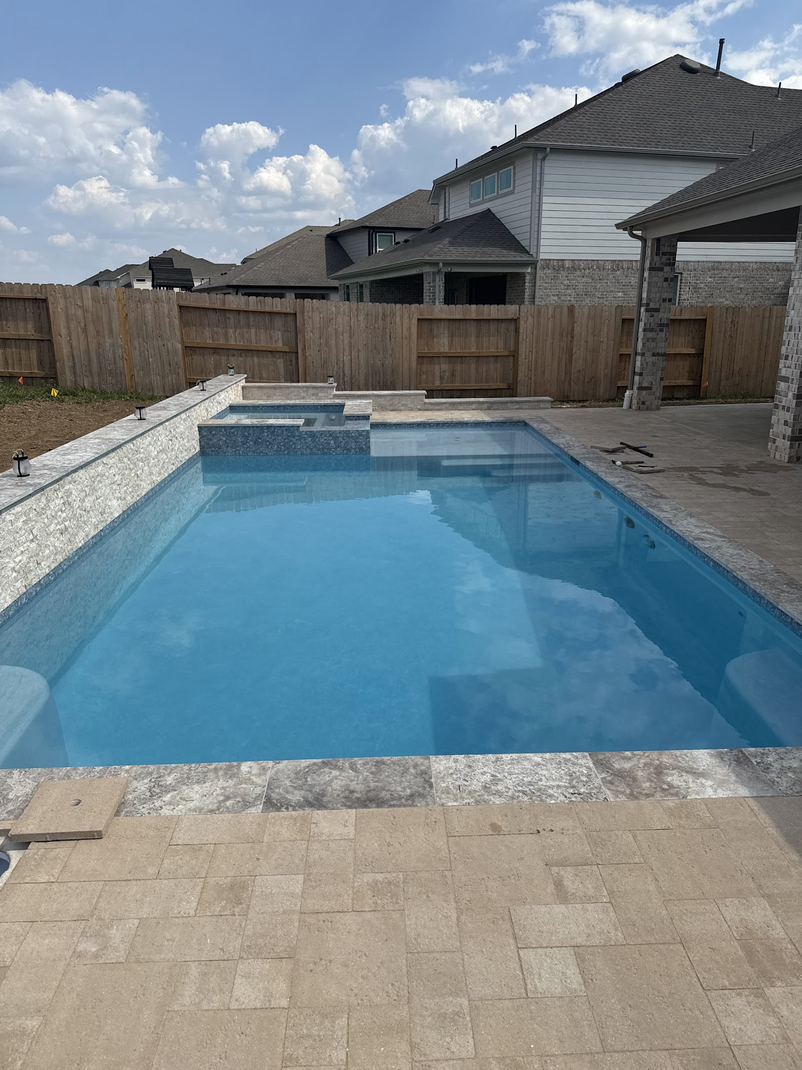 Large Lagoon-Style Pool with Waterfall